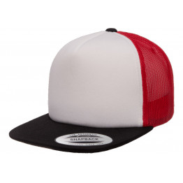 Кепка FlexFit 6005FW NO FOAM Trucker Black/White/Red