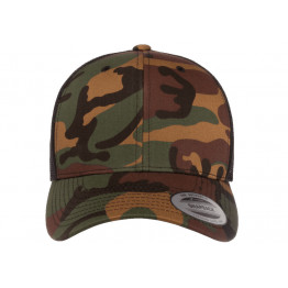Кепка FlexFit 6606CA Retro Trucker - Green Camo