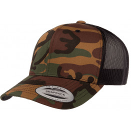 Кепка FlexFit 6606CA Retro Trucker - Green Camo